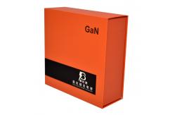 China Orange Sliding Gift Packing Boxes With Custom Plastic Tray Insert supplier
