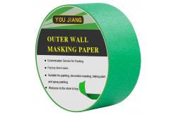 China Adhesive Automotive 2 Inch Painter Frog Tape Green Crepe Paper Masking Tape supplier