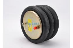 China Firestone Industrial Air Spring Triple Convoluted Bellows Gas 1/4NPTF Air Suspension System supplier