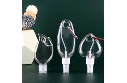 China Eco Keychain Spray Bottles PET Refillable Portable Hand Sanitizer 2.1oz supplier