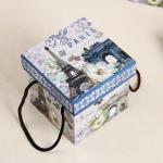 Decorative Cardboard Carton Packaging Boxes With Cotton Rope / PP Rope Handle for sale