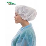 Nonwoven Disposable Round Headcover Bouffant Cap With Single Elastic for sale