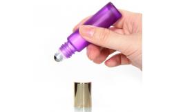 China Deodorant Roll On 10ml Roller Bottles glass With Screw Lids supplier
