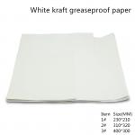 Disposable White Greaseproof Baking Paper Without Printing for sale