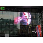 93% Transparent TL19.23 LED Video Advertising Screen , Light weight transparent led display