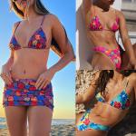 Sexy Large Size Ladies Swimwear Curvy Plus Size Swimwear High Elastic Spf50++ Colorful for sale