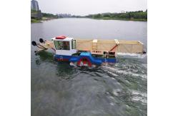 China Waterweed Harvesting Aquatic Weed Harvester Boat With 8m3 Silo Storage Capacity supplier