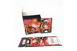 China Display custom printing paper cards male enhancers sexual performance Poseidon card box supplier