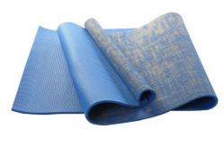 China Ningbo Virson colourful 4mm eco high density pvc jute yoga mat supplier