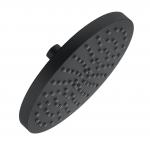 OEM ODM Round Rainfall Shower Head Adjustable Ball Joint In Chrome Matte Black for sale