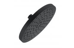 China OEM ODM Round Rainfall Shower Head Adjustable Ball Joint In Chrome Matte Black supplier