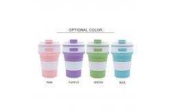 China 350ml BPA Free Silicone Reusable Collapsible Water Cup supplier
