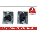 Polycarbonate Box IP65 10A 16A 20 Amp Rotary Switch waterproof Isolator for sale