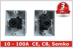 China Polycarbonate Box IP65 10A 16A 20 Amp Rotary Switch waterproof Isolator supplier