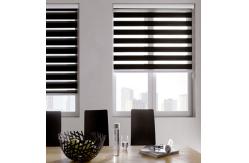 China rainbow Zebra Double Roller Blinds 100% polyester Roman Style manual Control supplier