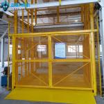 Customized Yellow 2 Floors 5 m Warehouse  Cargo Hydraulic Elevator Steel Indoor Loading And Unloading Heavy Freight for sale