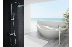 China Wall Mounted Thermostatic Rainfall Shower System ROVATE Brass Main Body supplier