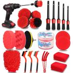 PP Microfiber 24PCS Car Detailing Brush Set 17 Inch for sale