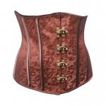Plus Size Leather Bustier Top Womens Underbust Corset for sale