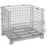 Galvanized Metal Folding Wire Container For Spare Parts Storage 50x100mm for sale