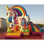 Kids Unicorn Jumping Castle With Cartoon Character Themes / Baby Bouncer Jumper for sale