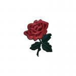 Heat Press Rose Flower Embroidered Hat Patches With Iron On Backing