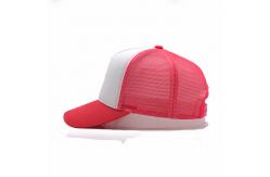 China Polyester Foam Front 5 Panel Trucker Hat High Crown Mesh Back supplier