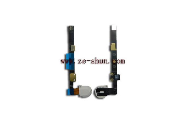 White Cell Phone Flex Cable Menu Board For Ipad MINI , 2 Earphone