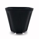 Small Flower garden plant pot square black plastic nursery pots rectangular plastic nursery pots for Agricultural greenhouse for sale
