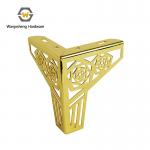 Wanjusheng Latest Sofa Yellow Decorative Hardware Furniture Feet Custom Table Sofa Feet Cabinet Metal Furniture Feet for sale