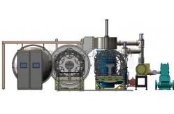 China Horizontal Vacuum Metalizing Machine， Glass Bangle PVD Vacuum Coating Machine supplier