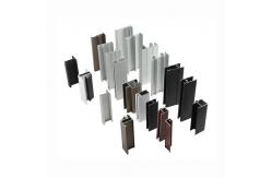 China Slim Aluminium Sliding Window Profile Matt Black And Bronze Aluminium Profile Section supplier