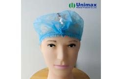 China Pleated Disposable Anti Static Bouffant Cap For Highly Sensitive Electronic Equipment supplier