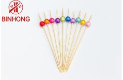 China Handmade Easily Cleaned 9cm Beaded Toothpicks supplier