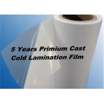 Graphics Protection 1mm Cast Vinyl Cold Glossy Lamination Film Roll 5 Years Durability for sale