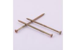 China Yellow Zinc Torx Drive Chipboard Screw Double Countersunk Head Chipboard Screw supplier