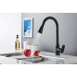 Rotatable Pull Put Black Sink Tap Faucet