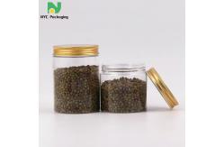 China 300ml Plastic Food Jars With Gold Lids Plastic Storage Container supplier