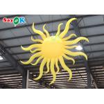 Portable Yellow Inflatable Lighting Decoration Sun Model Hanging