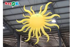 China Portable Yellow Inflatable Lighting Decoration Sun Model Hanging supplier