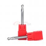 Ball Nose High Feed Aluminum End Mill For Router 2 Flute 1/4 1/8 for sale