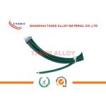 White And Green Kc Thermocouple Cable With PTFE Insualtion And Metal Screen