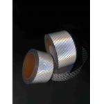 Silver Heat Transfer Reflective Tape On Fabric Customized Pattern