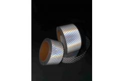 China Silver Heat Transfer Reflective Tape On Fabric Customized Pattern supplier