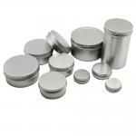 20ml To 250ml Metal Cosmetic Jar 3.9in Dia Screw Top Aluminium Tins for sale