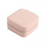 China High End Portable Pink Jewelry Set Box Earrings Rings Necklaces Bracelets Bracelets Jewelry Storage Box manufacturer