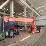 Steel Material 9m 3t Marine Jib Crane Stiff Boom for sale