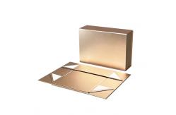 China Magnetic Suction Clamshell Folding Gift Box One Piece Custom Portable Cardboard Box supplier
