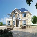 Customized Light Steel Villa Quick Assemble Modern Eco Friendly Prefabricated Homes for sale