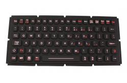China IP65 EMC silicone industrial keyboard used for ruggedized computer supplier